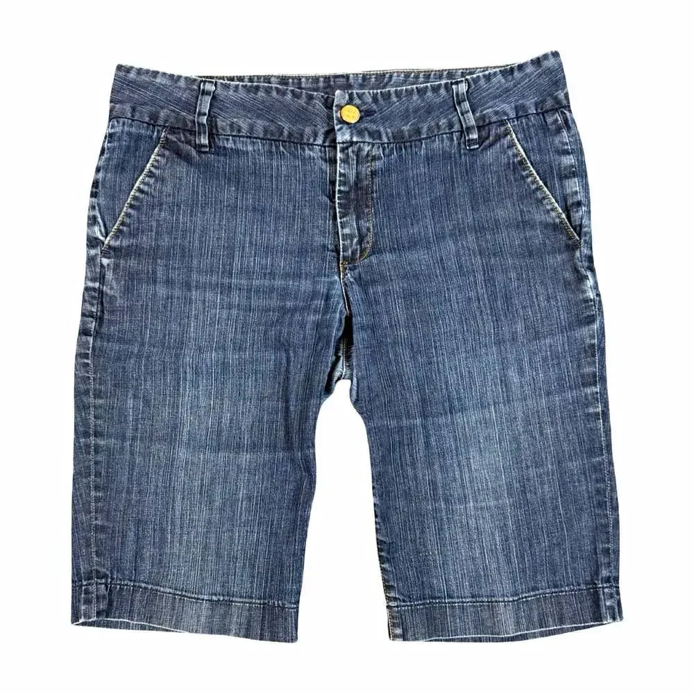 Tory Burch Women’s Denim Jean Trouser Shorts Size 30